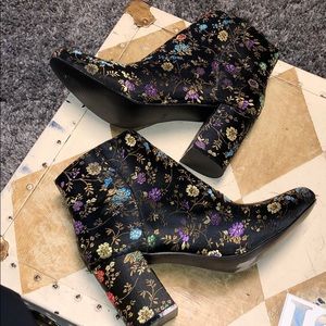 Diba multicolored ankle boot heels